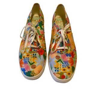 Keds Rifle Paper Co Colorful Floral Sneakers Size 11 NWOT